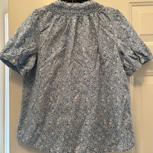 J. Crew Puff Sleeve Floral Blouse Women’s Size Small - Picture 3 of 4